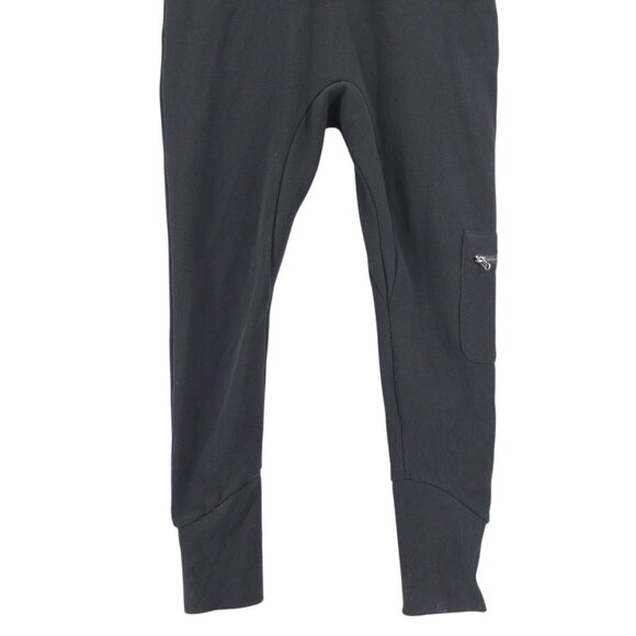 NWT ONEPIECE Slow Jumpsuit Black Hooded Cotton Blend Long Sleeve Unisex Size XS - Picture 3 of 9